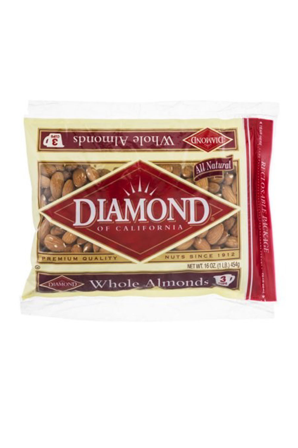 HẠNH NHÂN VỎ RANG BƠ DIAMOND - 453GR